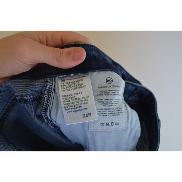 AG Adriano Goldschmied Jodi High Rise Slim Crop Flare Jeans Size 25 - Picture 6 of 6